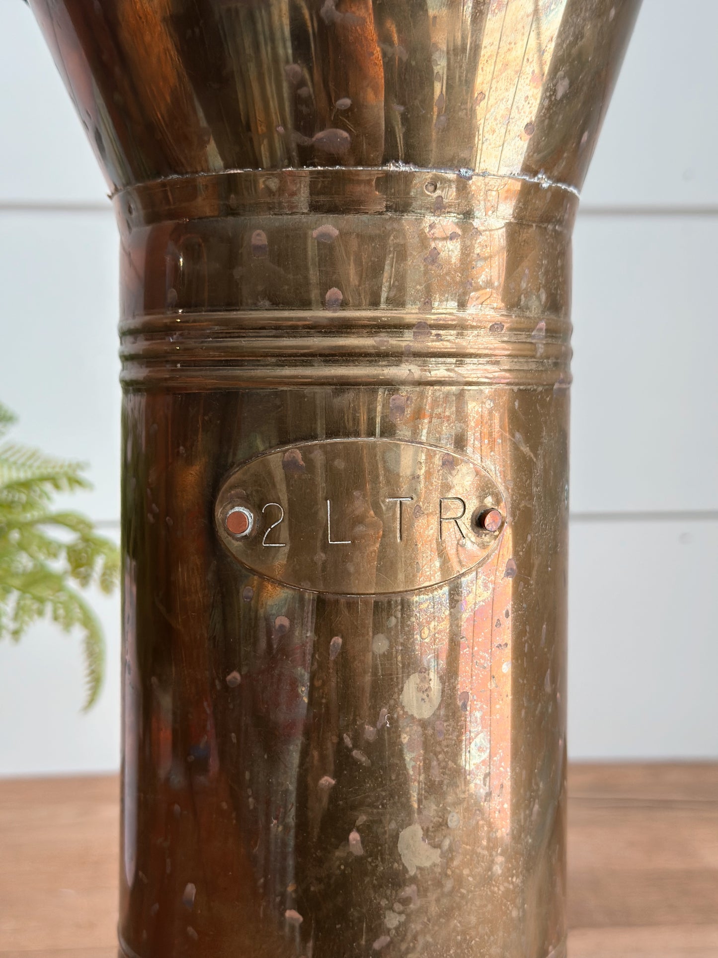 Vintage Brass Pitcher, 2 Ltr
