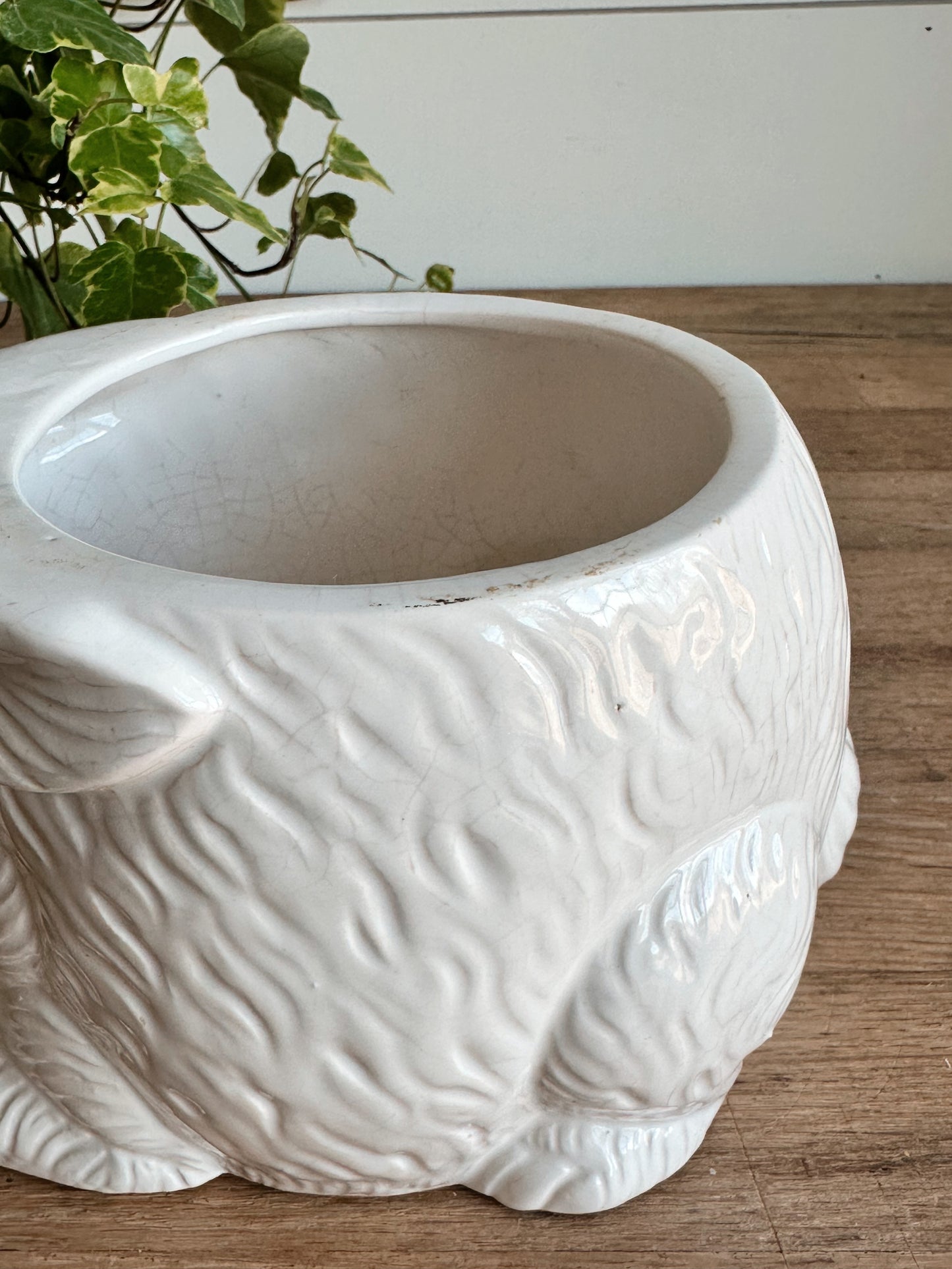 Vintage Bunny Planter (Japan)