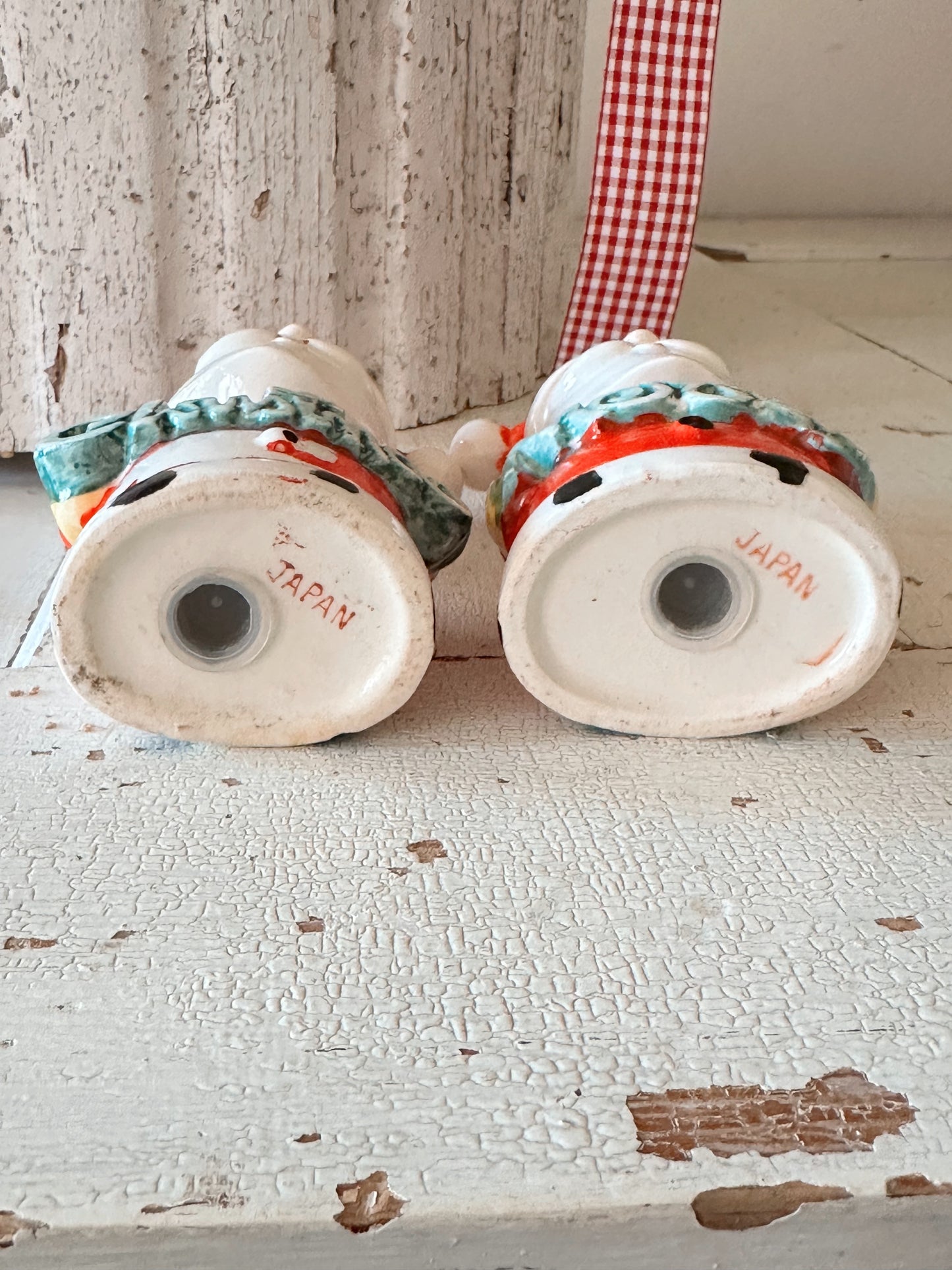 Vintage Santa Merry Christmas Salt & Pepper Shakers