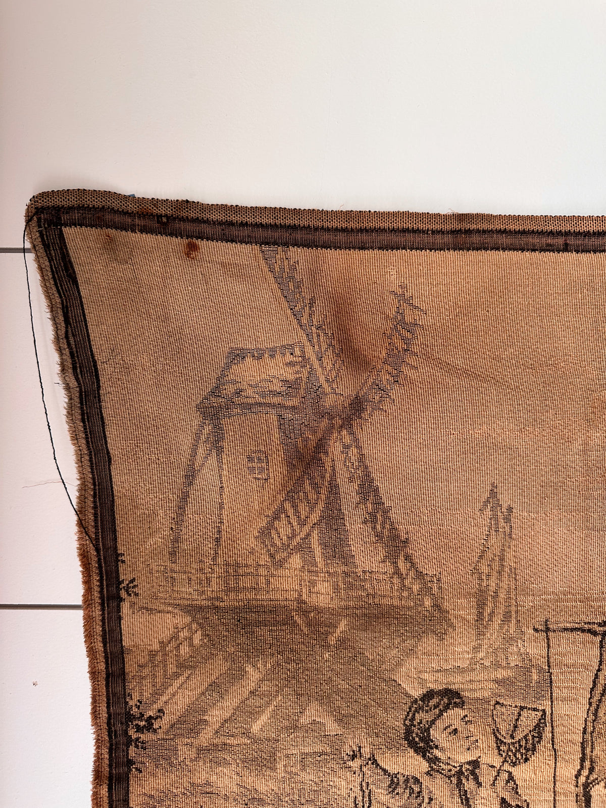 Vintage French Village Tapestry