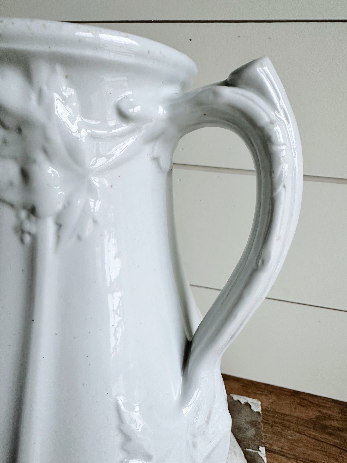 Antique J Meir & Son Ironstone Pitcher