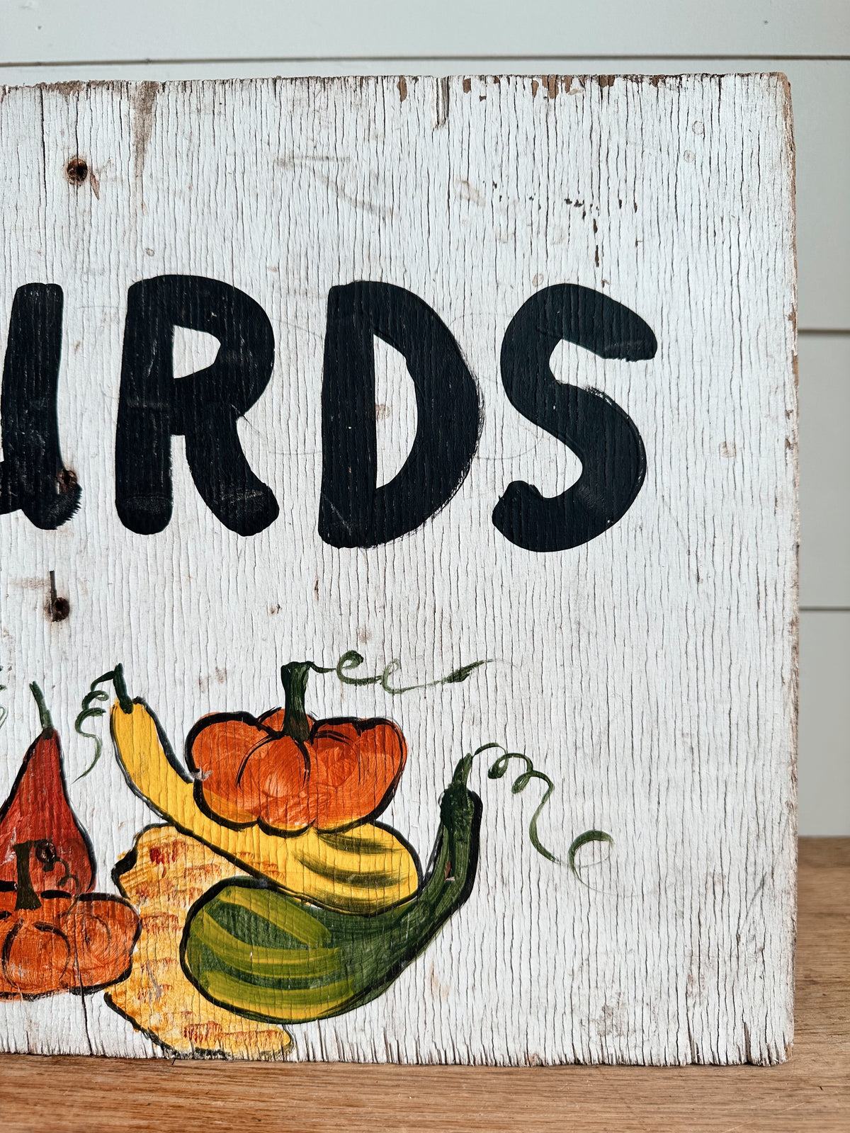 Authentic Hand Painted Roadside Market Sign (gourds)