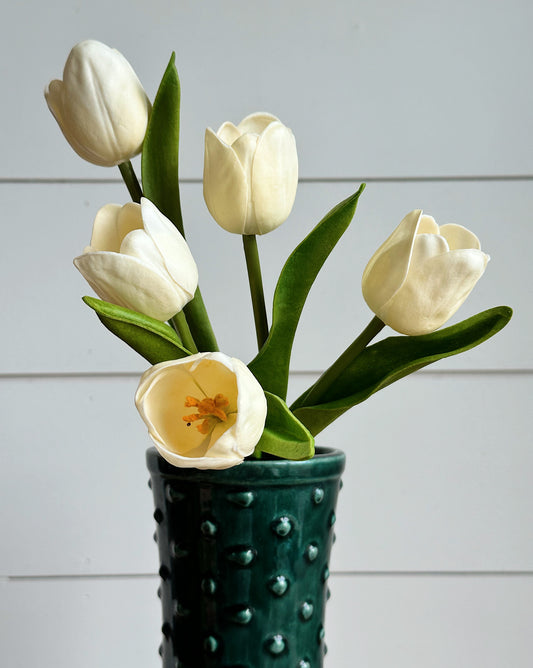 Real Touch Cream Open Tulip Bundle