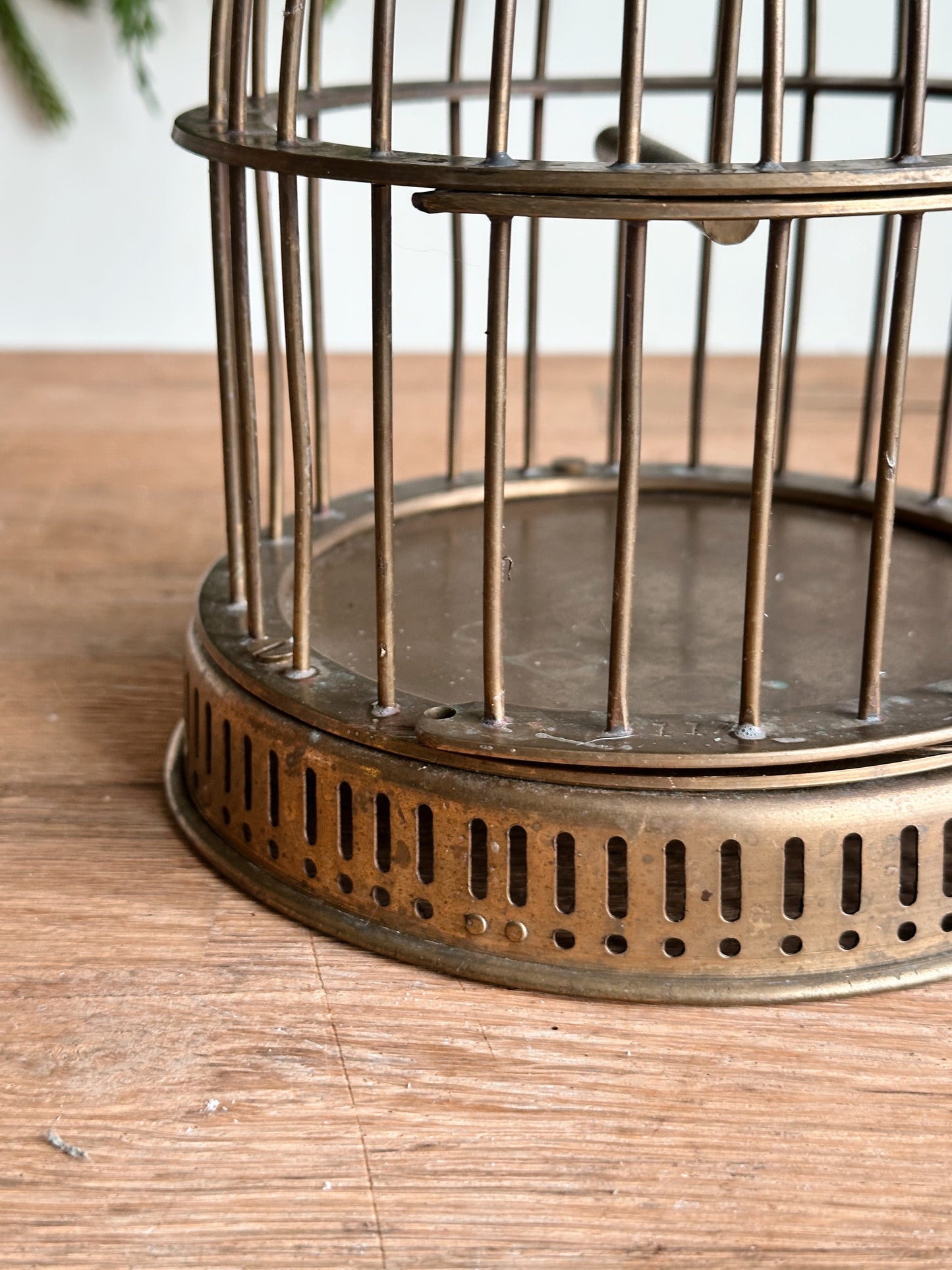 Vintage Brass Bird Cage