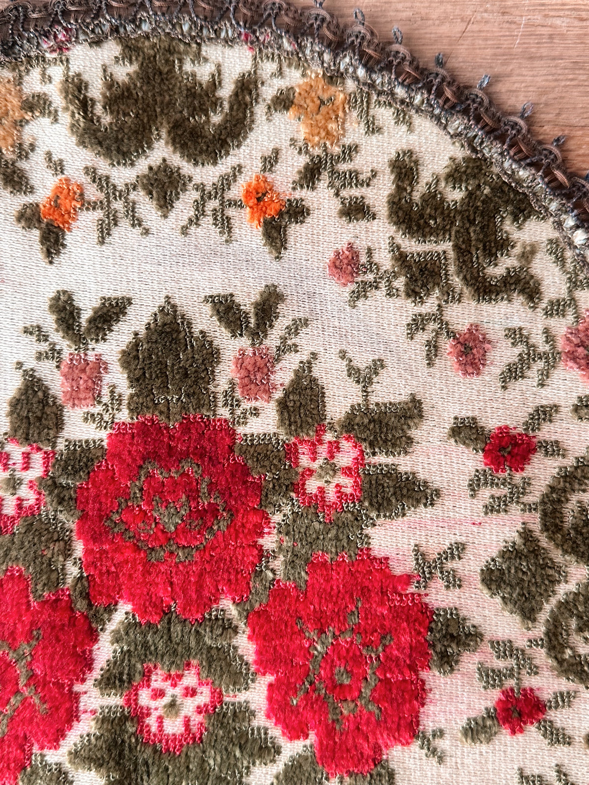 Vintage Belgium Tapestry Doily