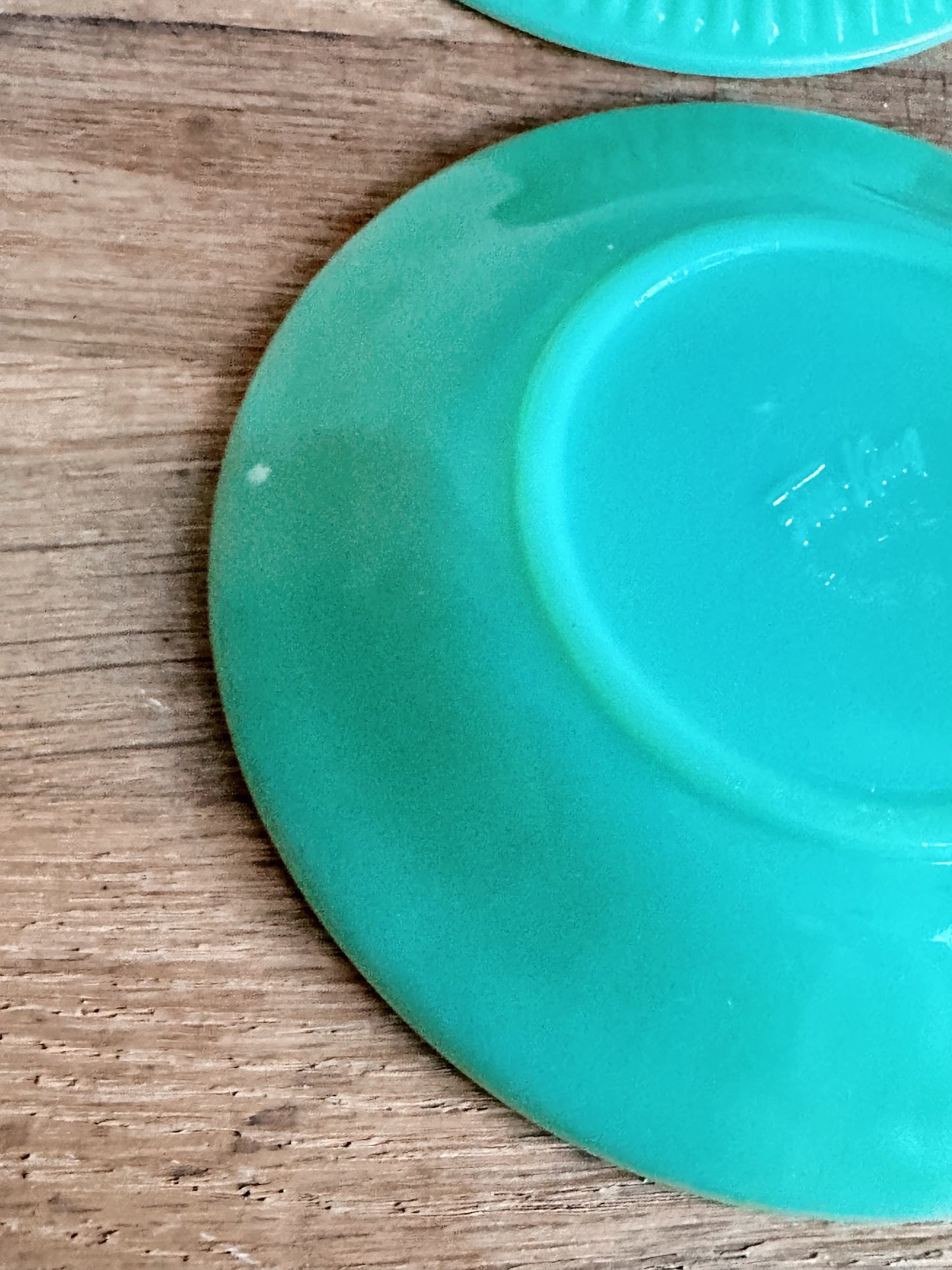 Set of Four Vintage Jadeite Saucers