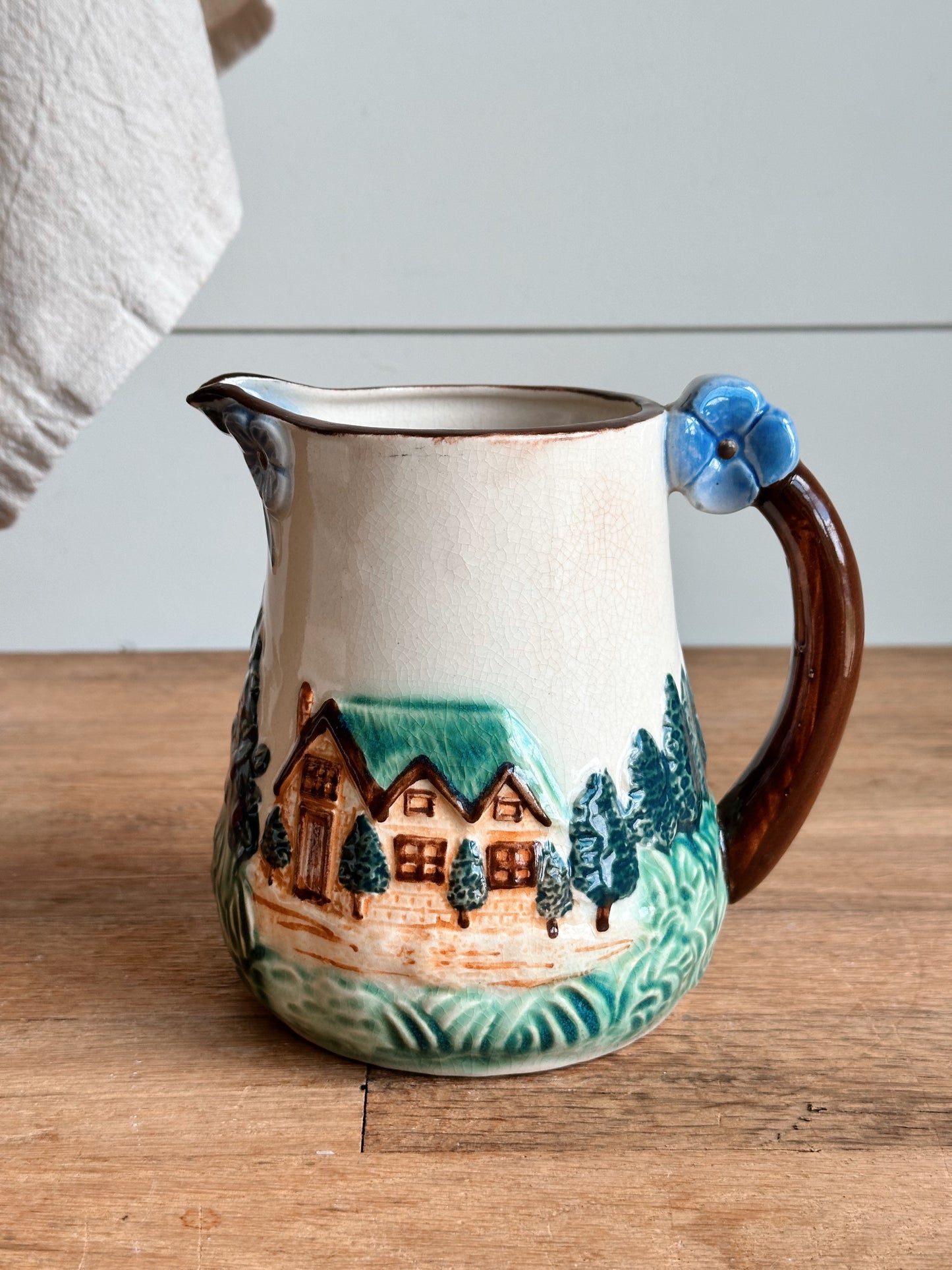 Vintage Cottage Pitcher, Japan