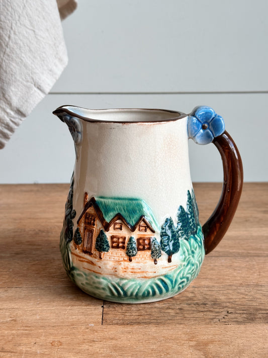 Vintage Cottage Pitcher, Japan