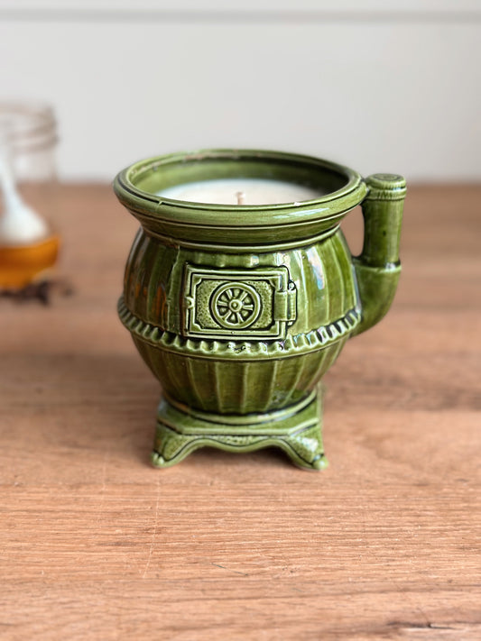 Spiced Honey - Vintage Porcelain Pot Belly Stove