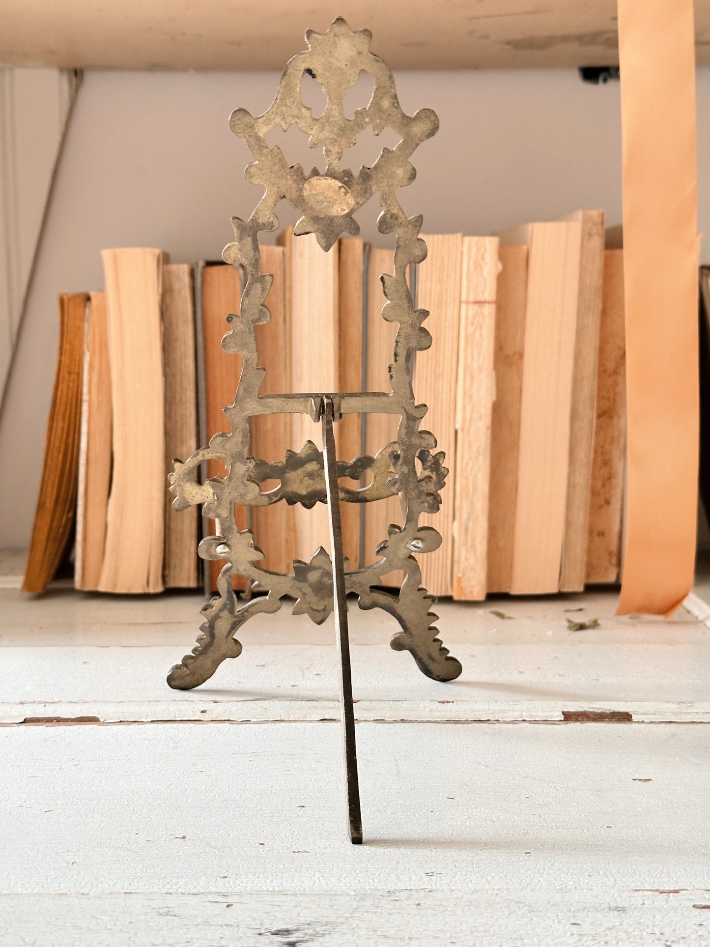 Vintage Brass Easel