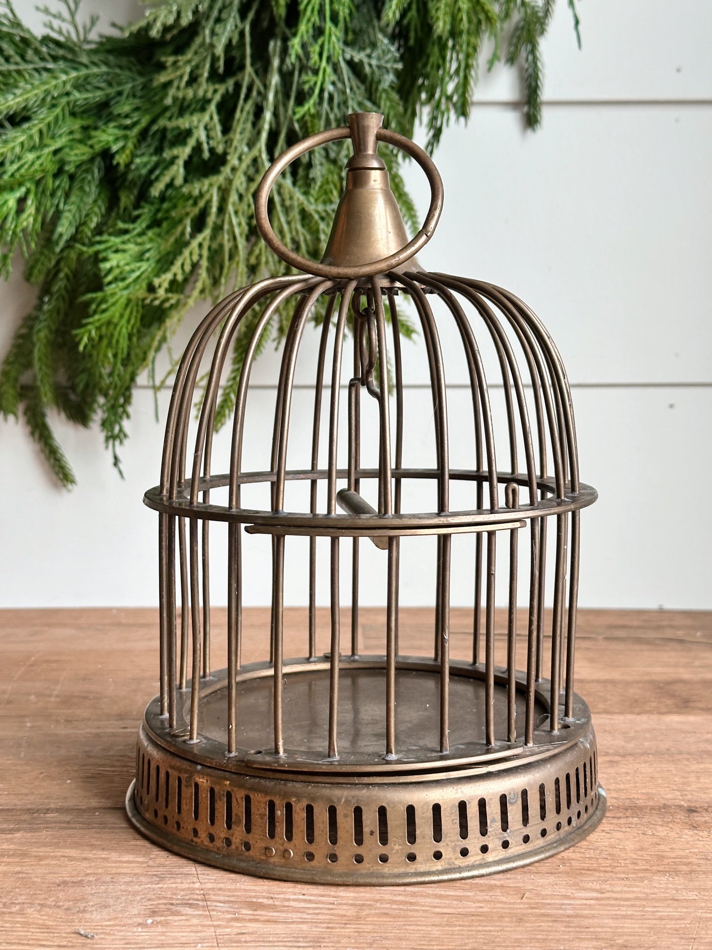 Vintage Brass Bird Cage