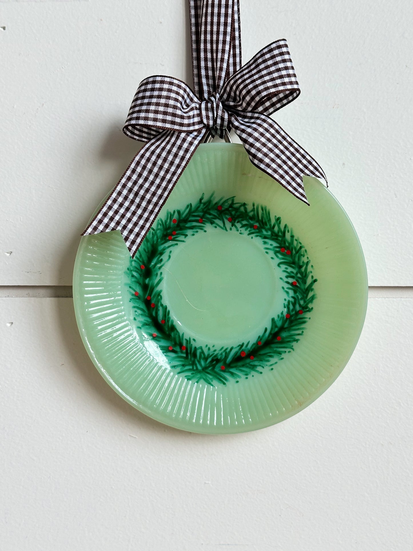 Hand Painted Vintage Jadeite