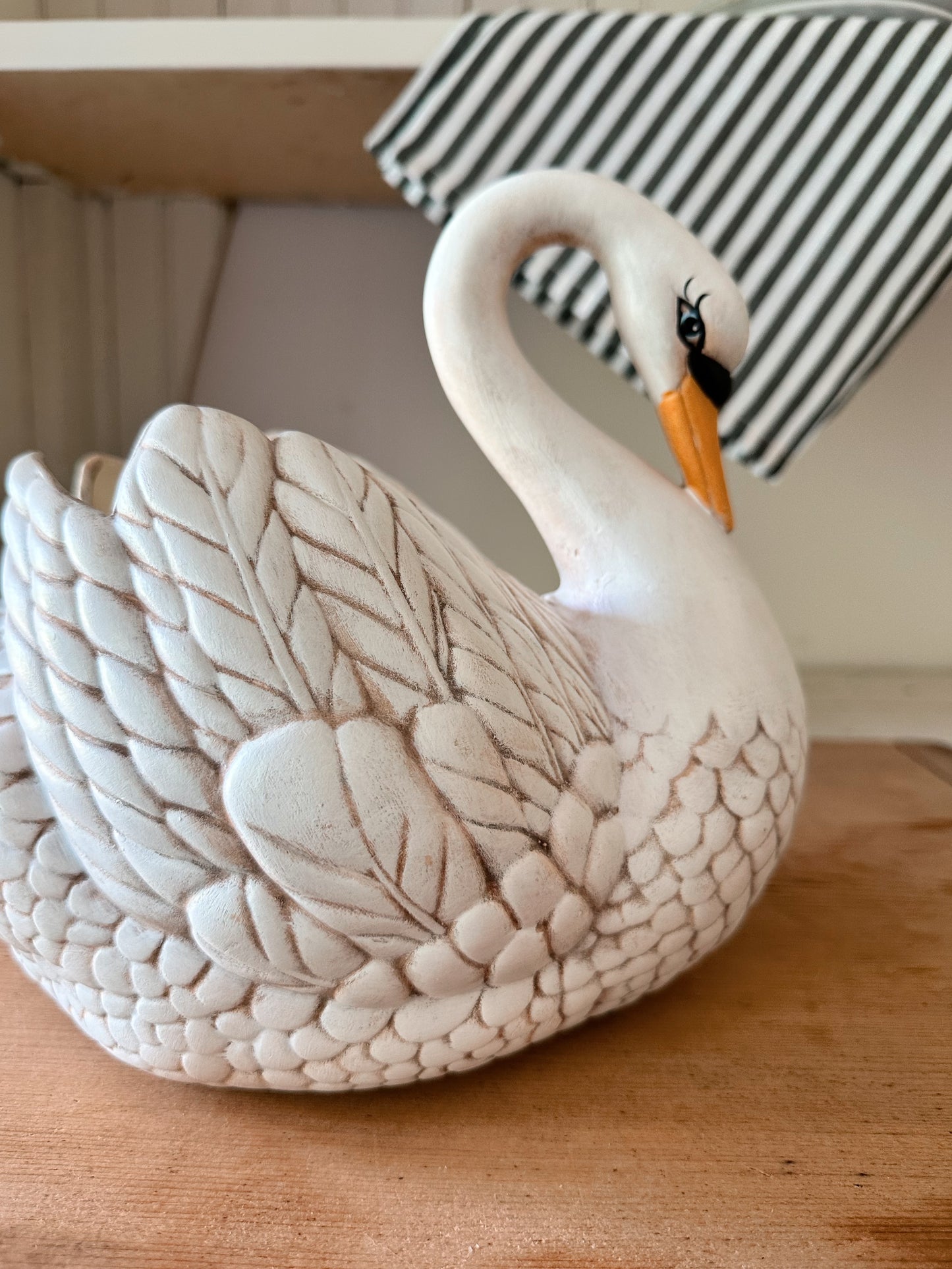 Vintage Swan Planter