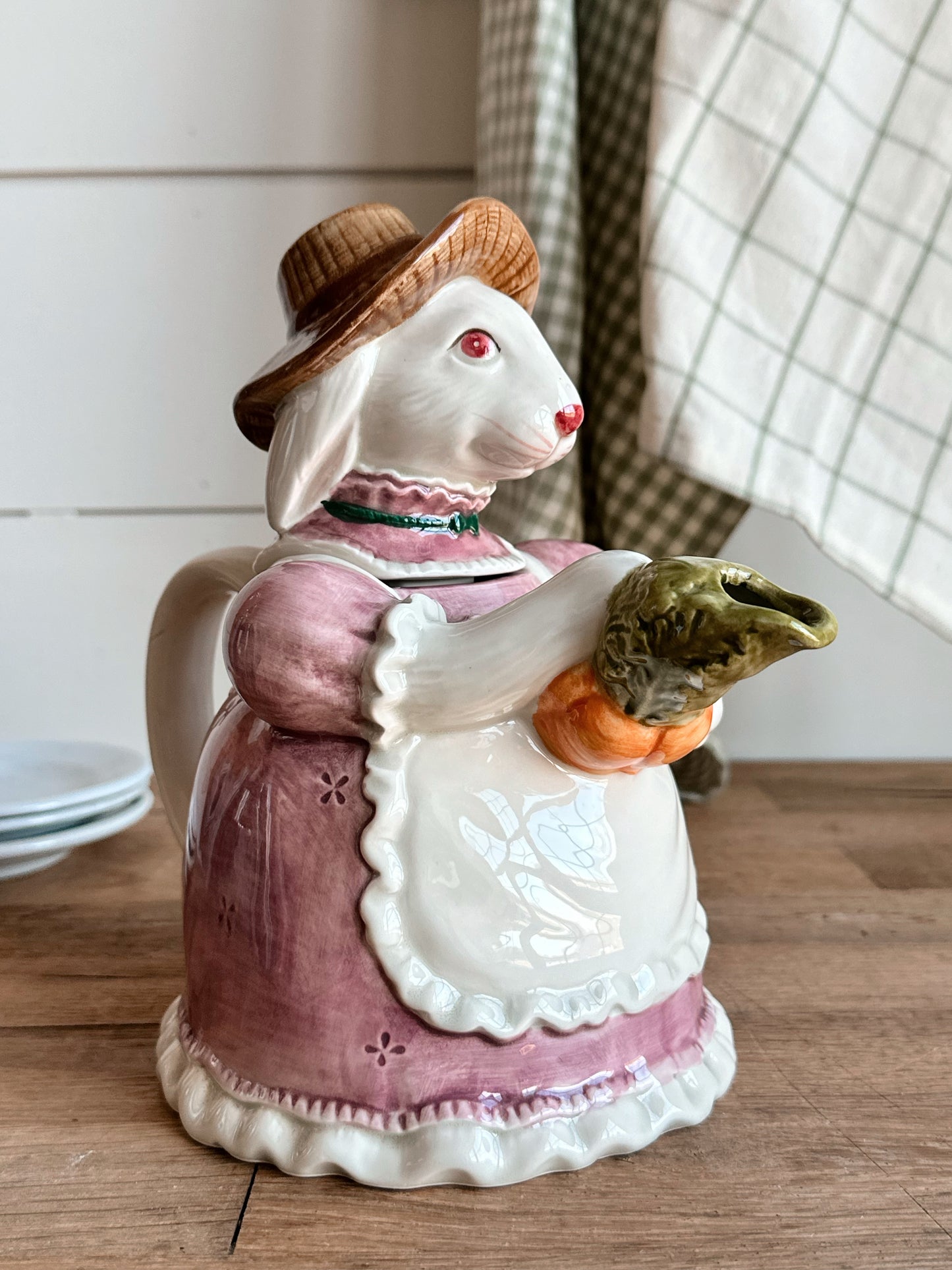 Vintage Otagiri Lady Rabbit Tea Pot