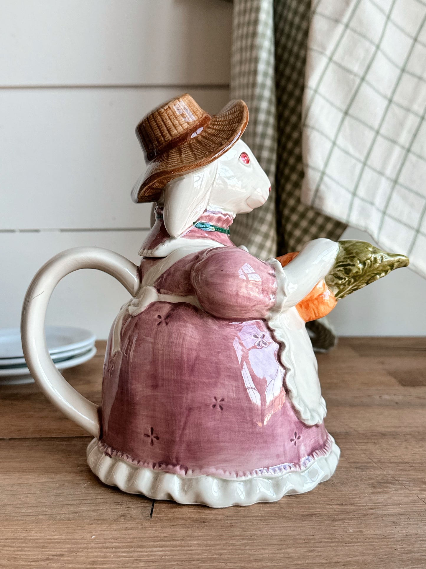 Vintage Otagiri Lady Rabbit Tea Pot