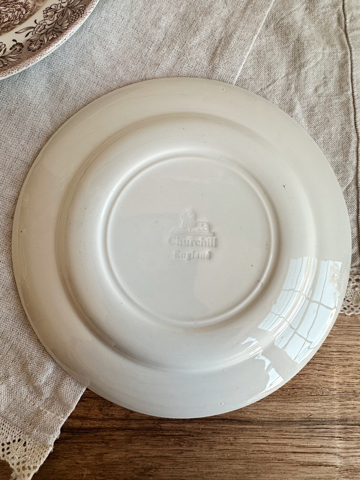 Collection of Three Vintage Churchill Dessert Plates