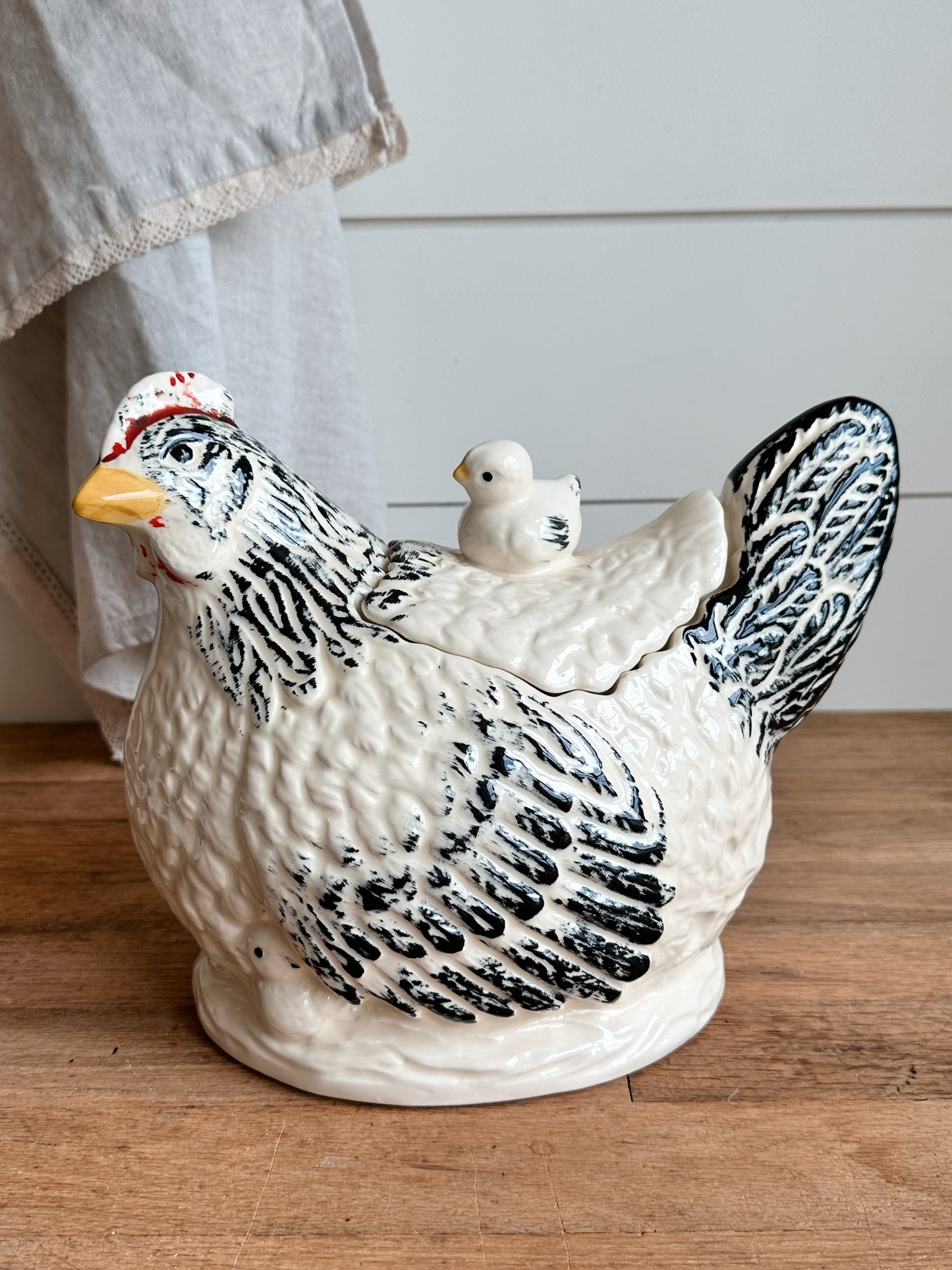 Vintage Morton Pottery Hen & Chick Cookie Jar
