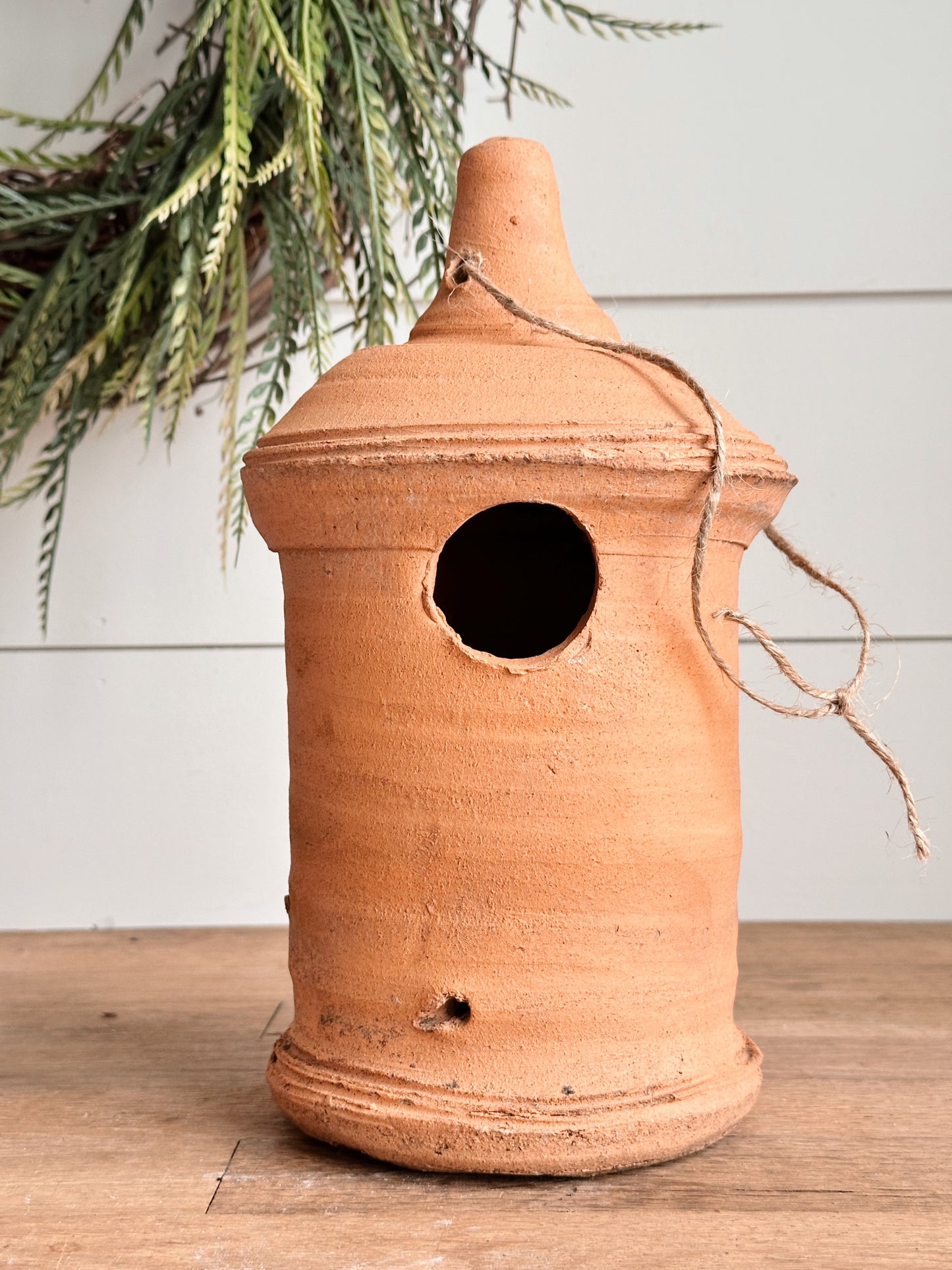 Vintage Terra Cotta Bird House