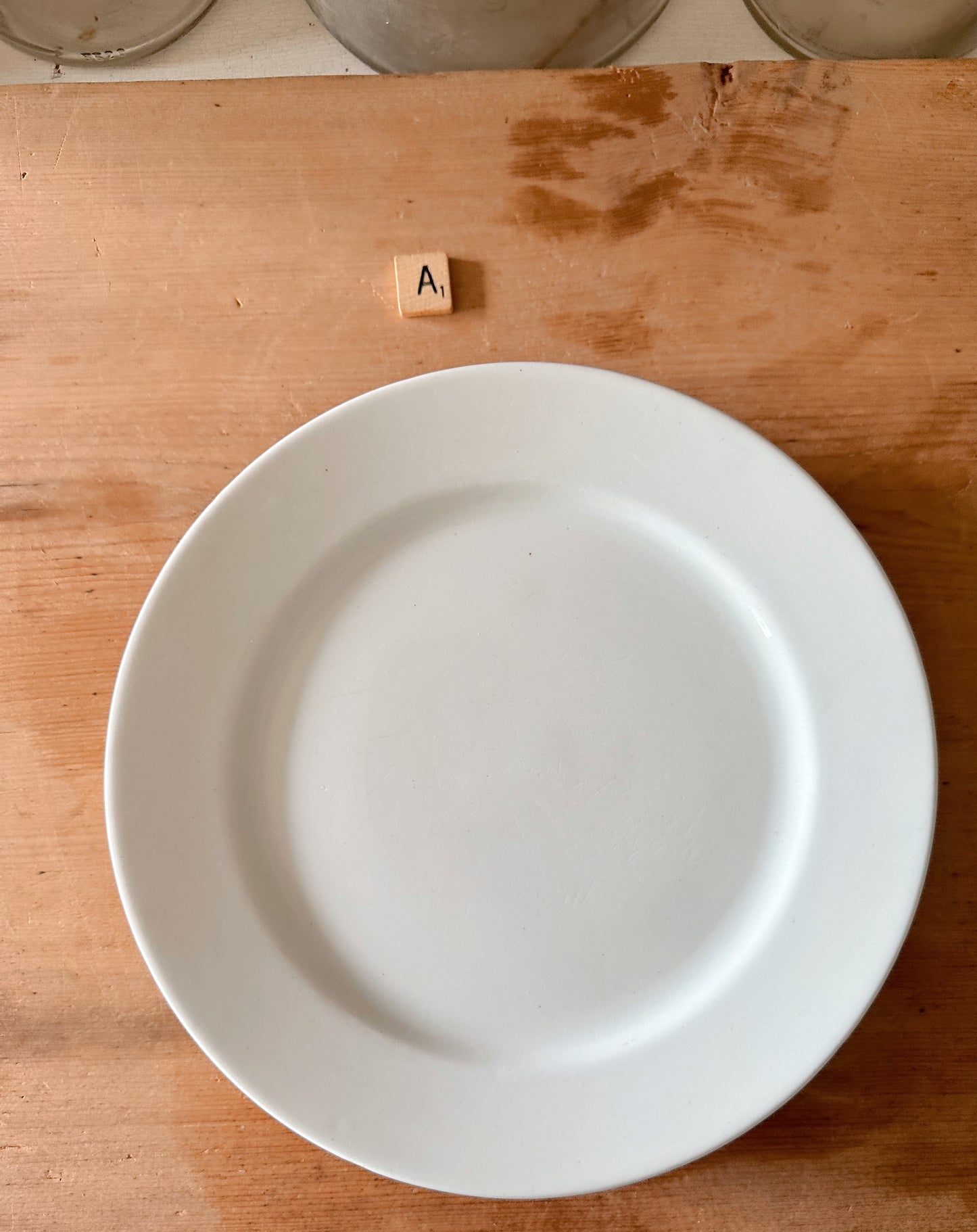 Stack of Four Antique Ironstone Plates