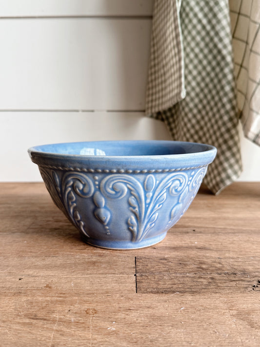 Beautiful Blue Stoneware Bowl