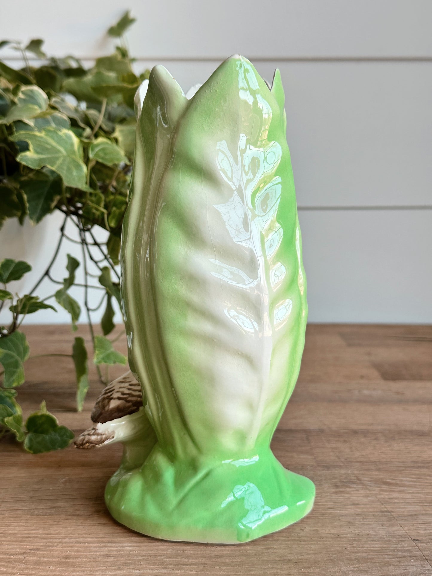 Vintage Hand Painted Duck Vase (Italy)