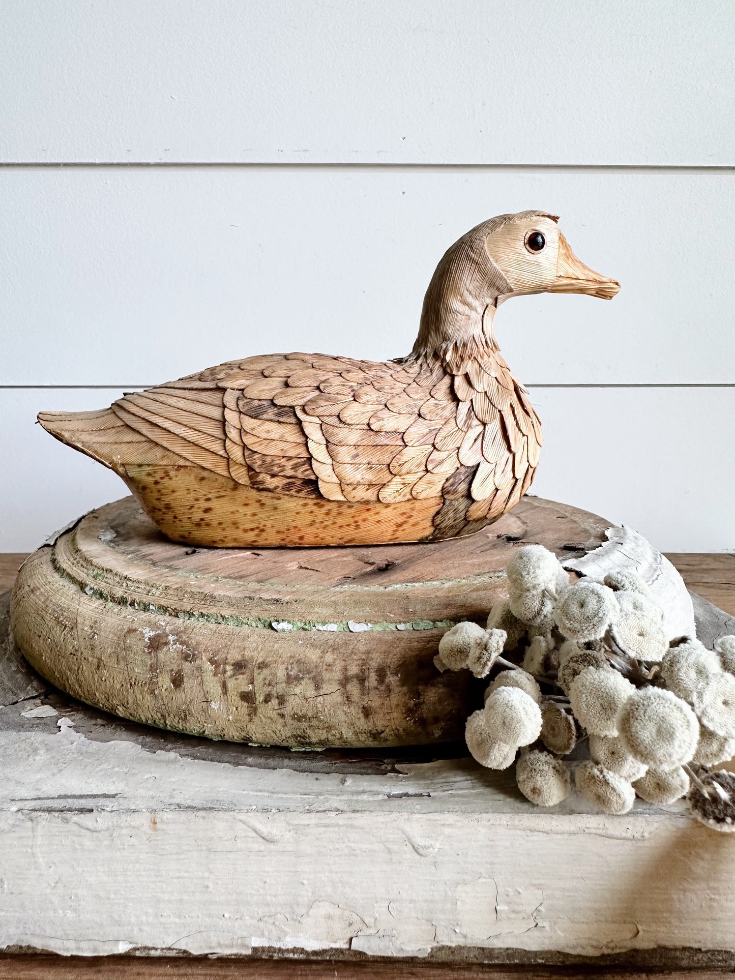 Vintage Natural Fiber Duck