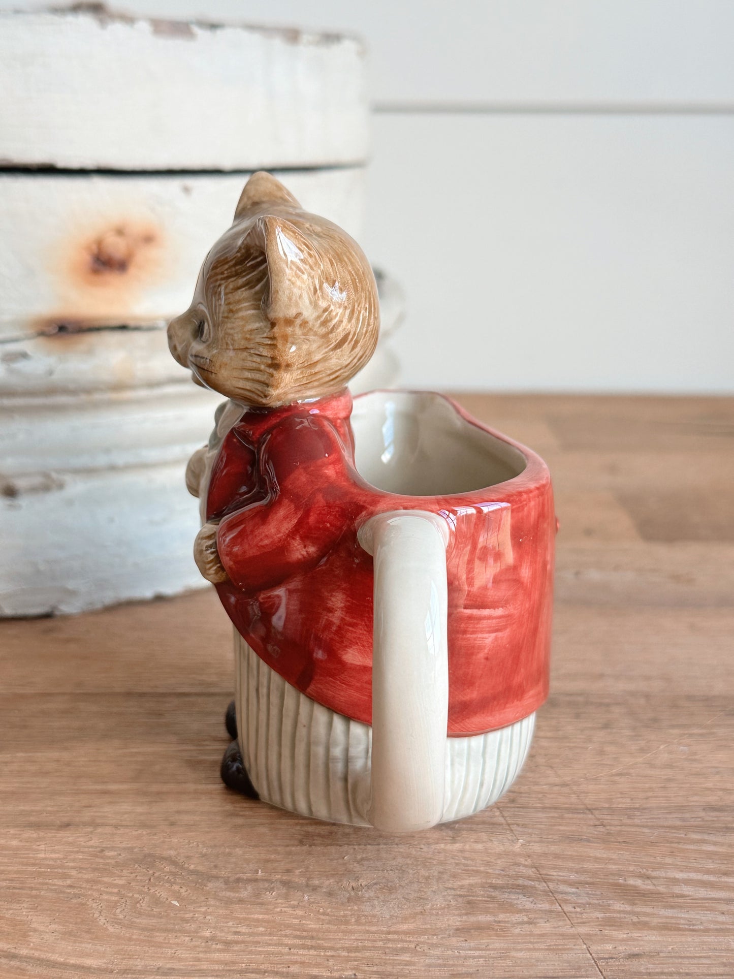 Vintage Hand Painted Otagiri Cat Creamer (Japan)