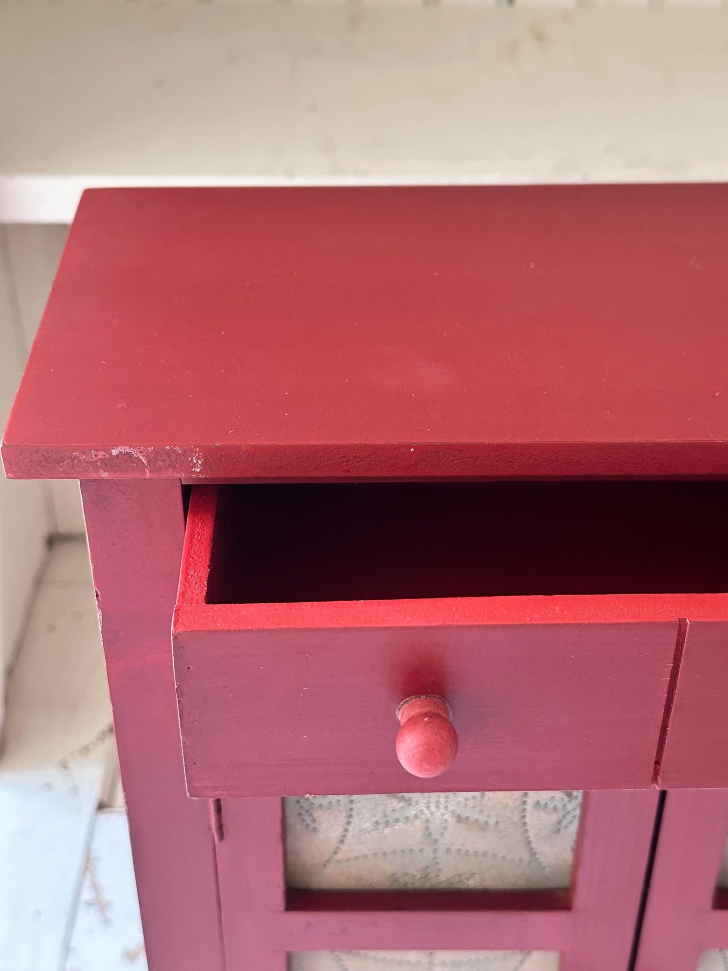 Vintage Tabletop Size Replica Pie Safe