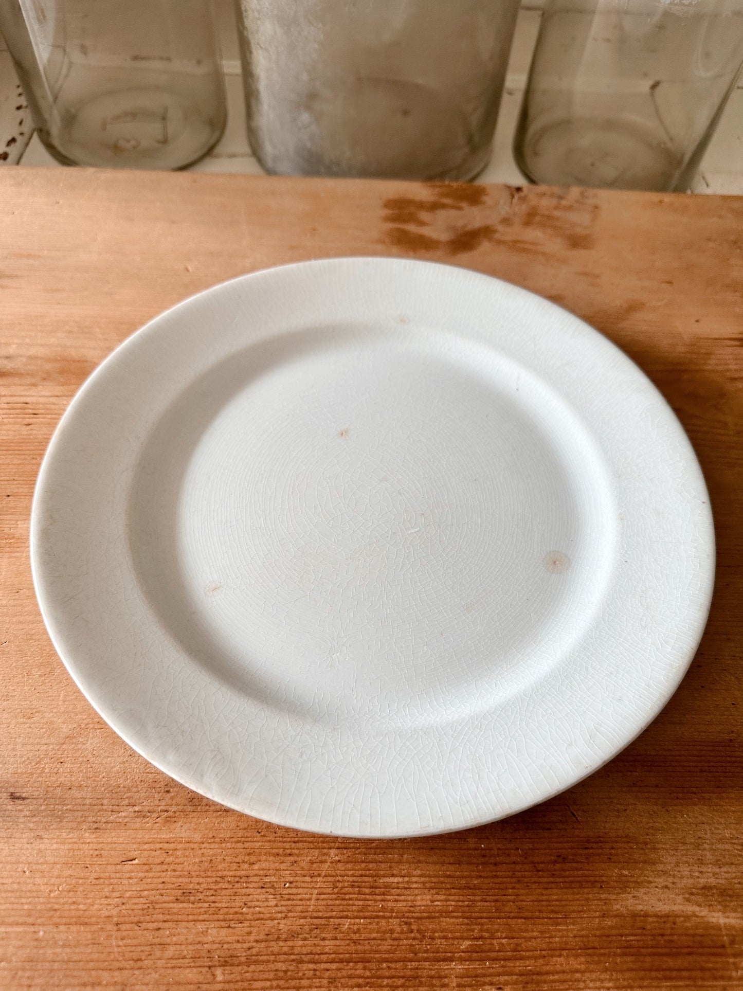 Stack of Four Antique Ironstone Plates