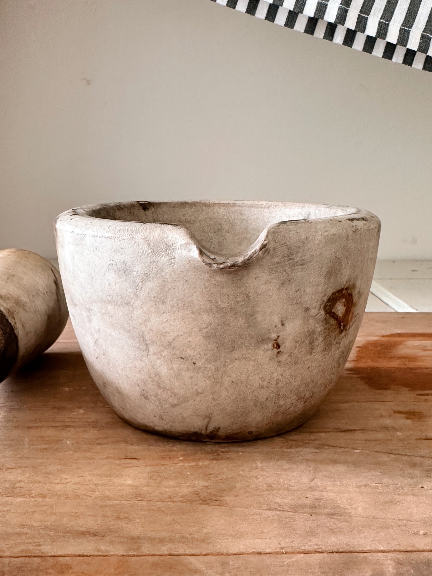 Antique Warranted TM & Co Mortar & Pestle