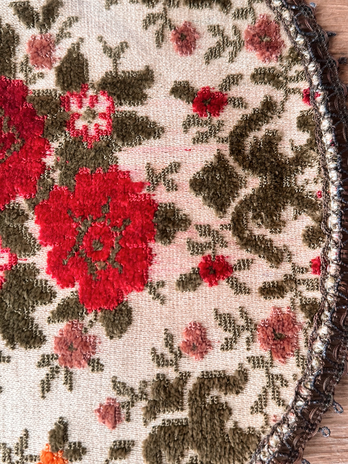 Vintage Belgium Tapestry Doily