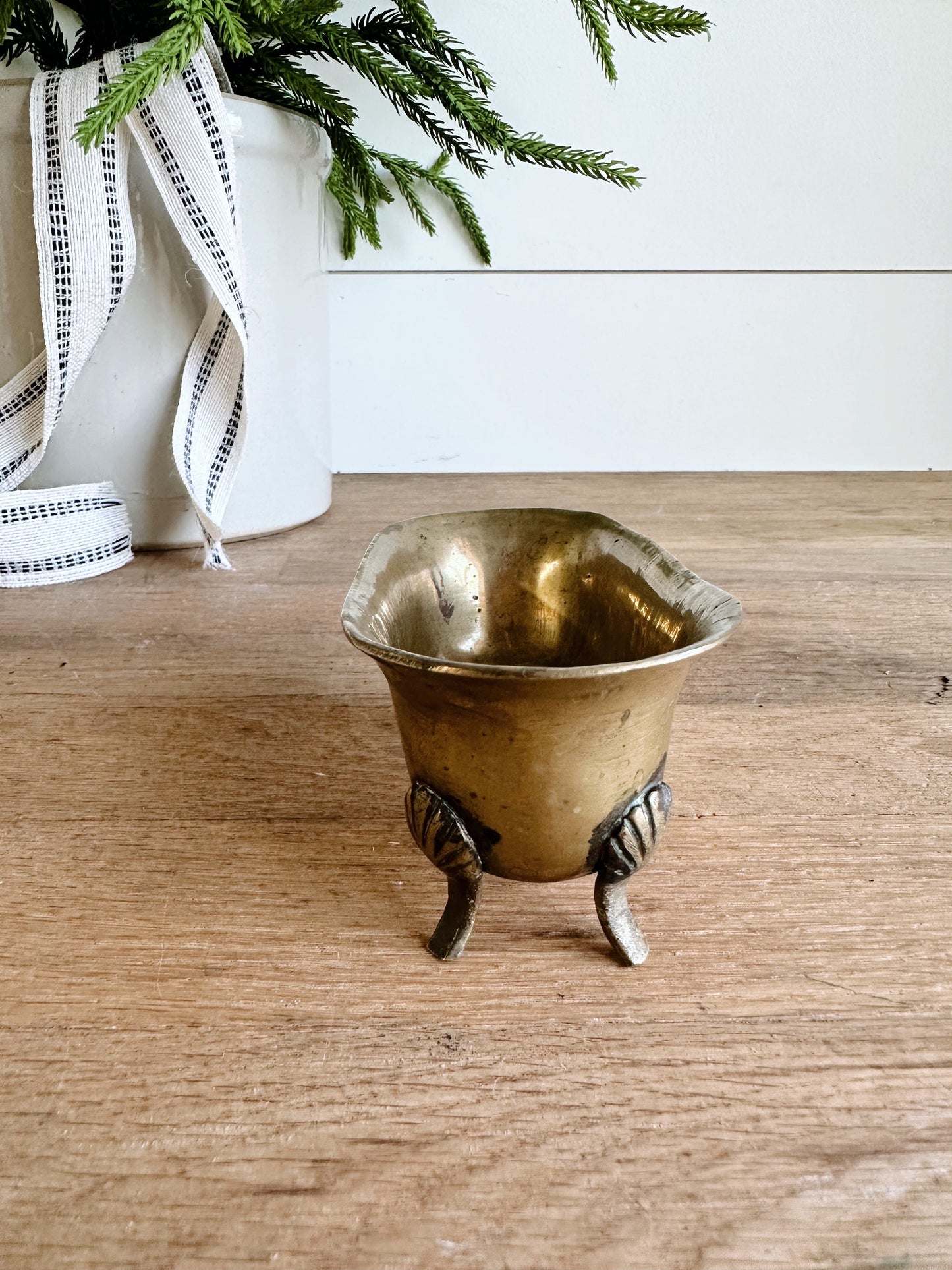 You Choose the Scent - Brass Bathtub Vintage Vessel Candle