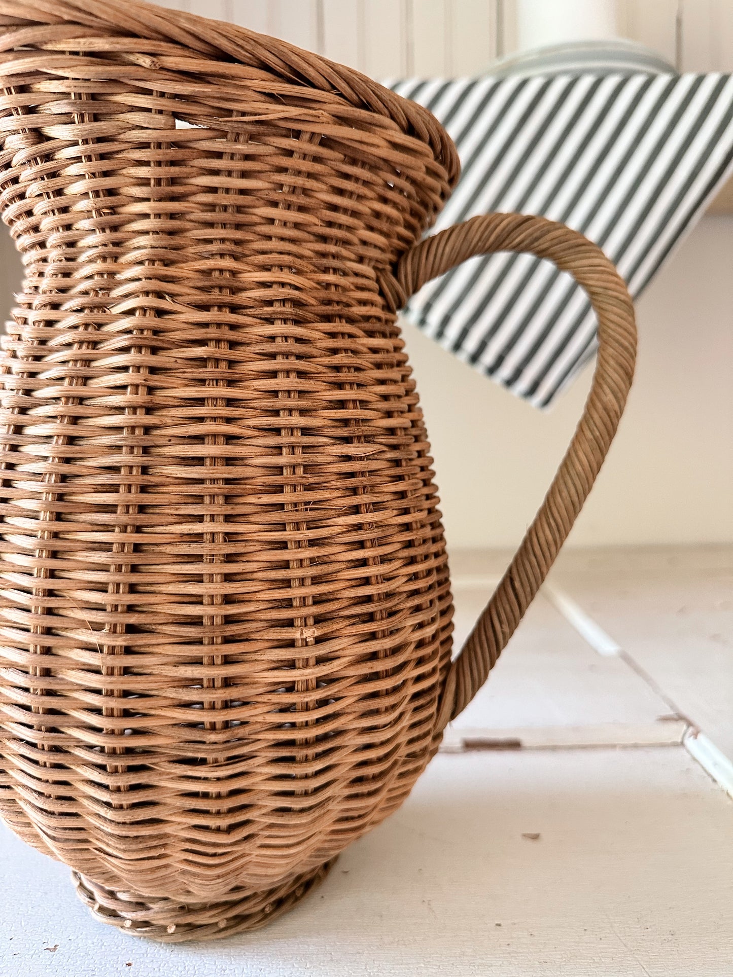 Vintage Wicker Pitcher