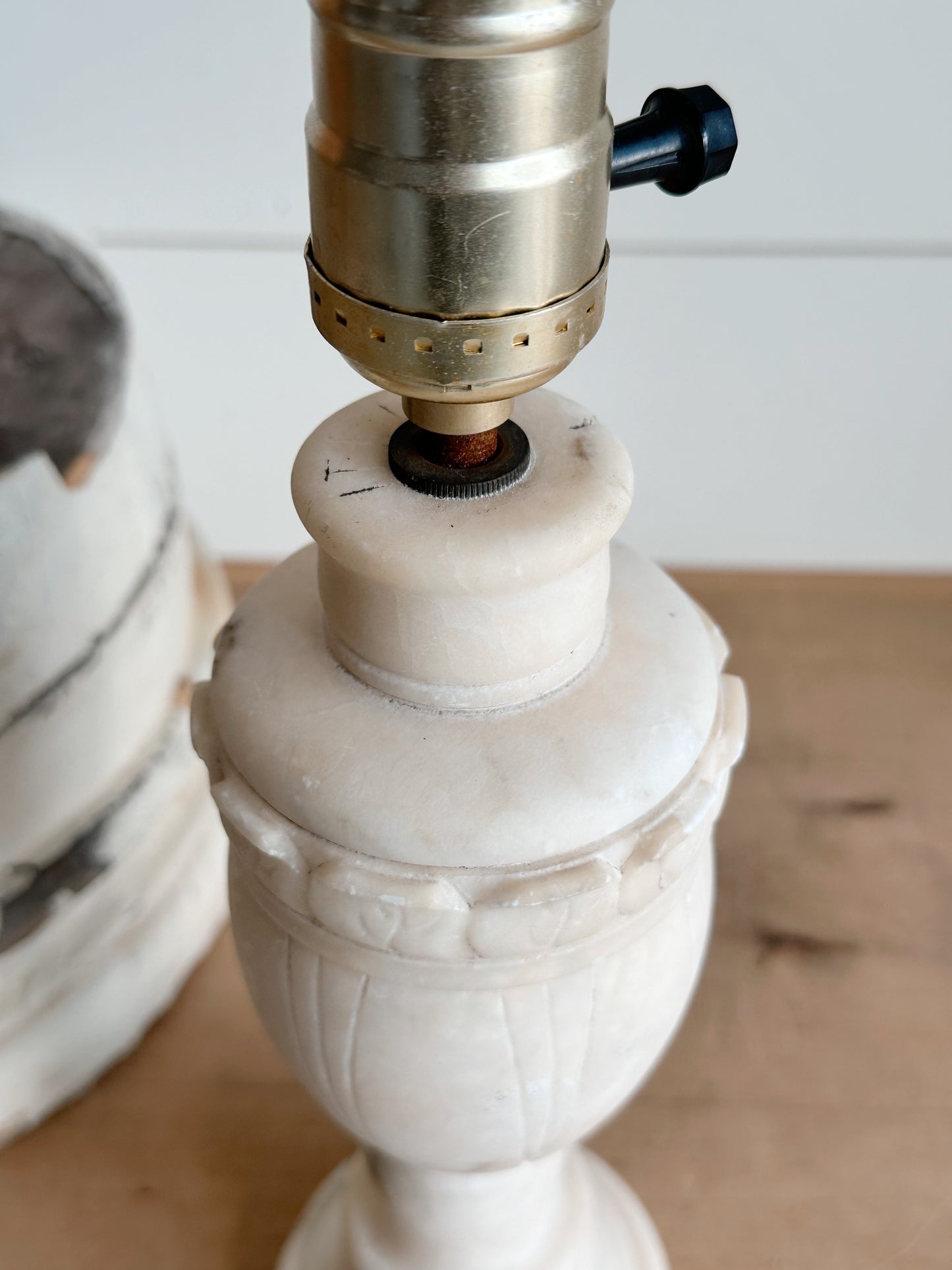 Vintage Alabaster Lamp