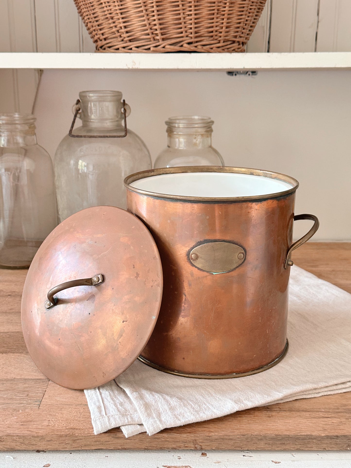 Vintage Copper Ice Bucket