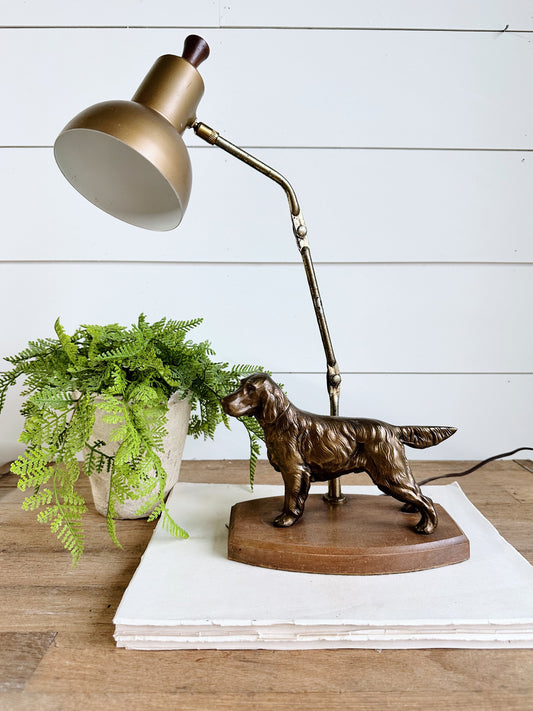 Vintage Irish Setter Lamp