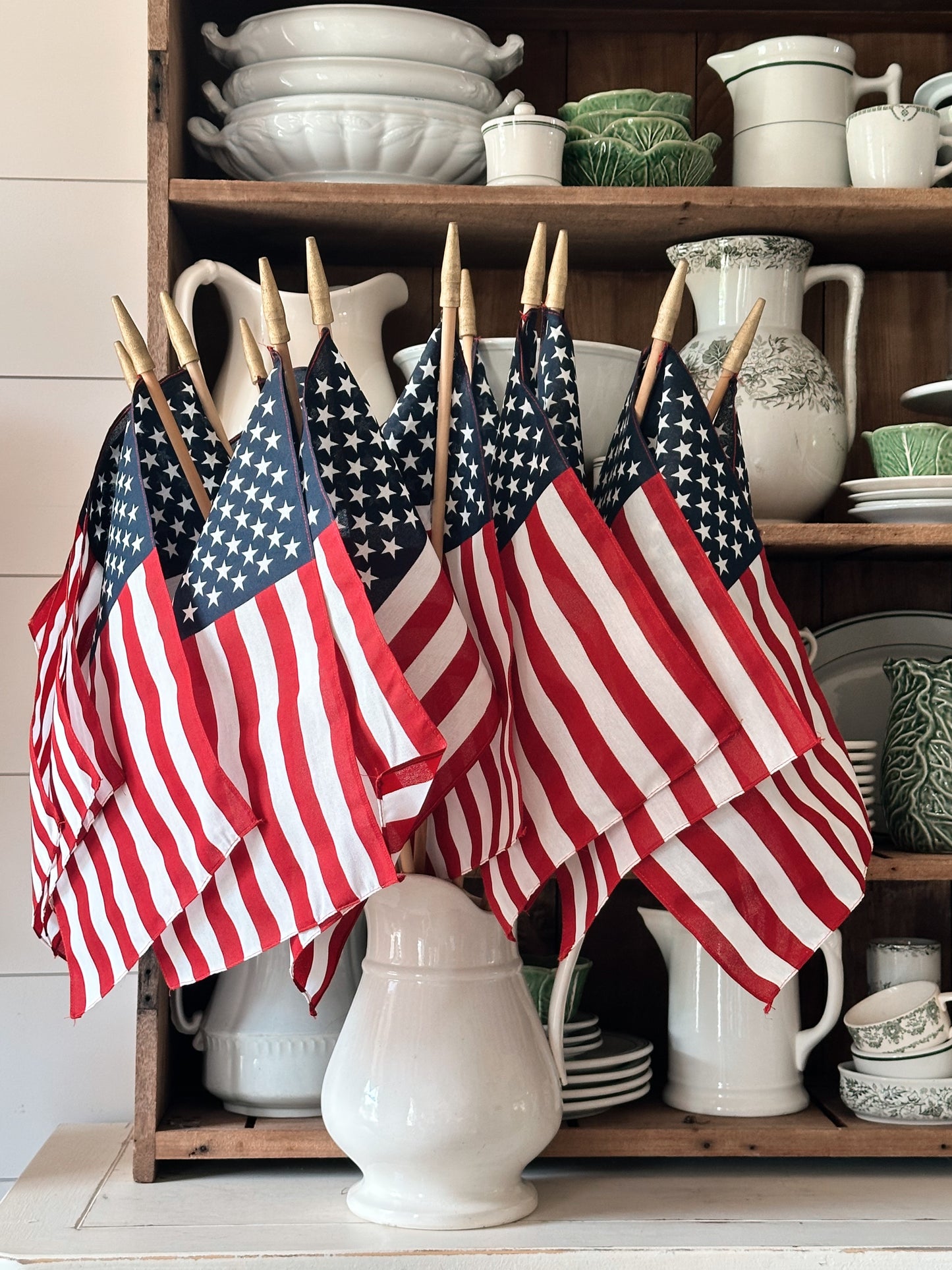 Instant Collection of Vintage American Parade Flags