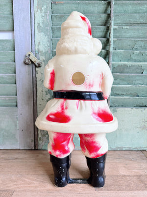 Beautifully Faded Vintage Santa Blow Mold
