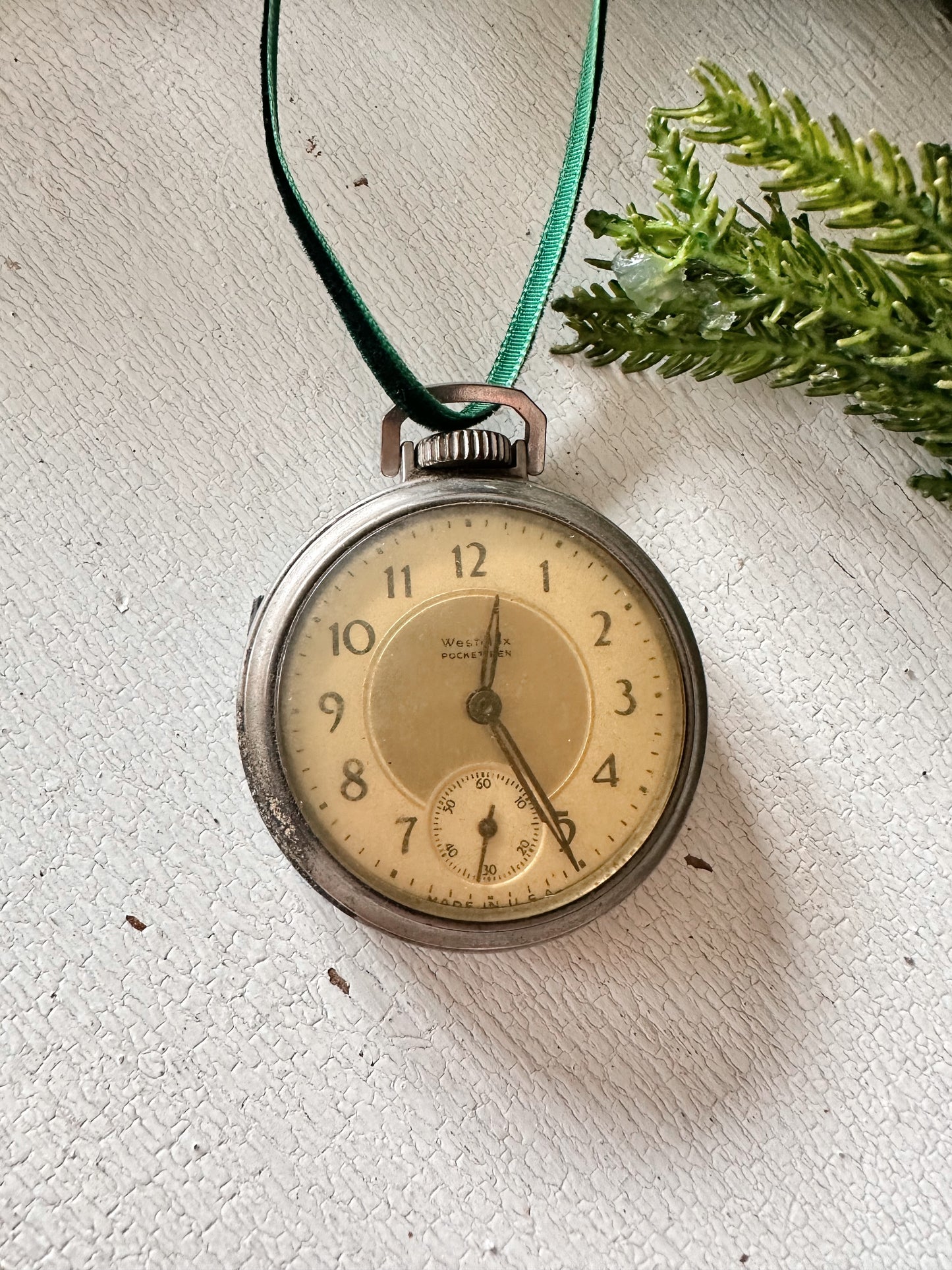 Vintage Pocket Watch Ornament