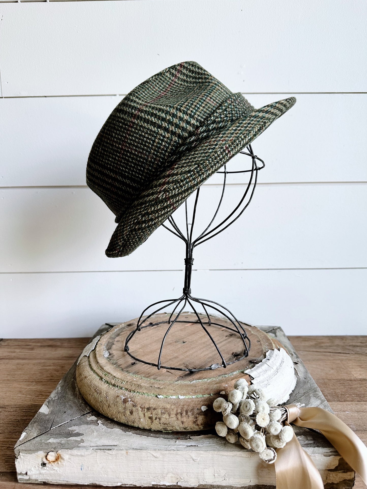 Vintage Fedora with Horse Detail