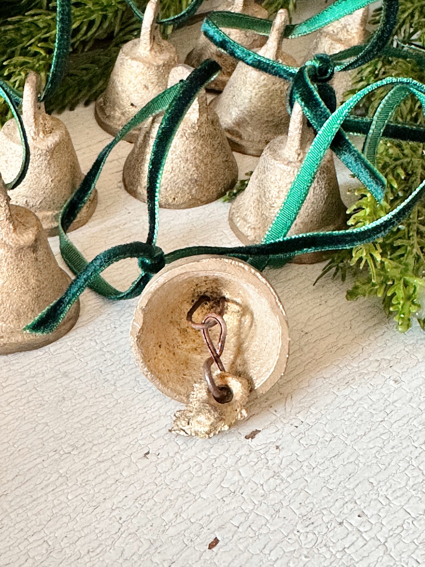 Vintage Cast Brass Bells (set of 10)