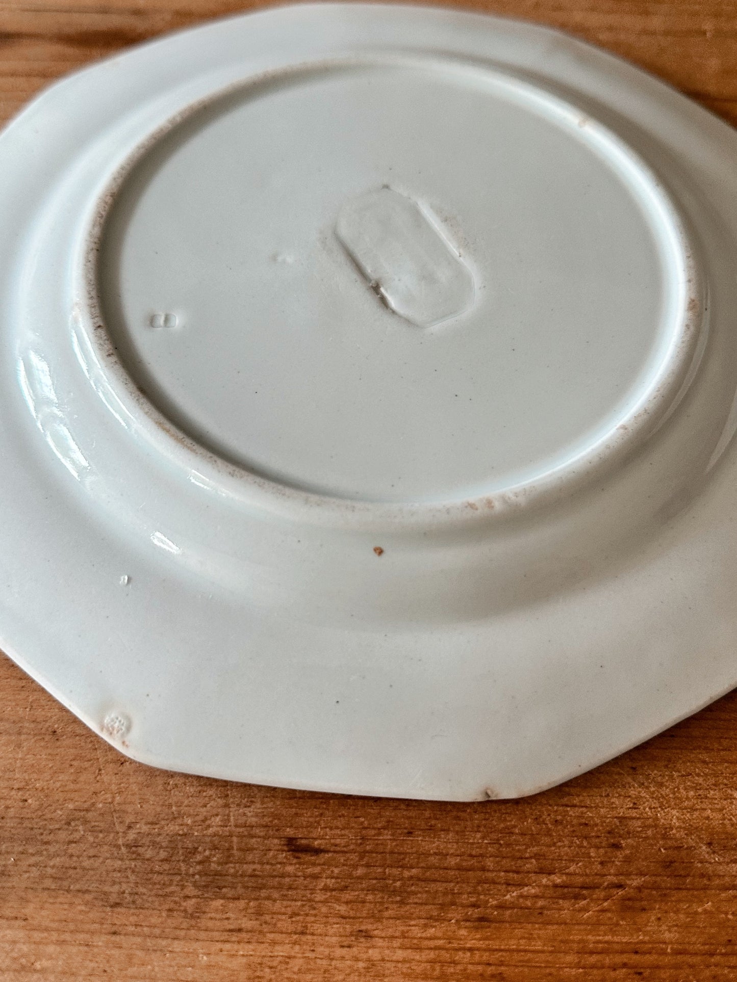 Stack of Five Ironstone Dessert Plates