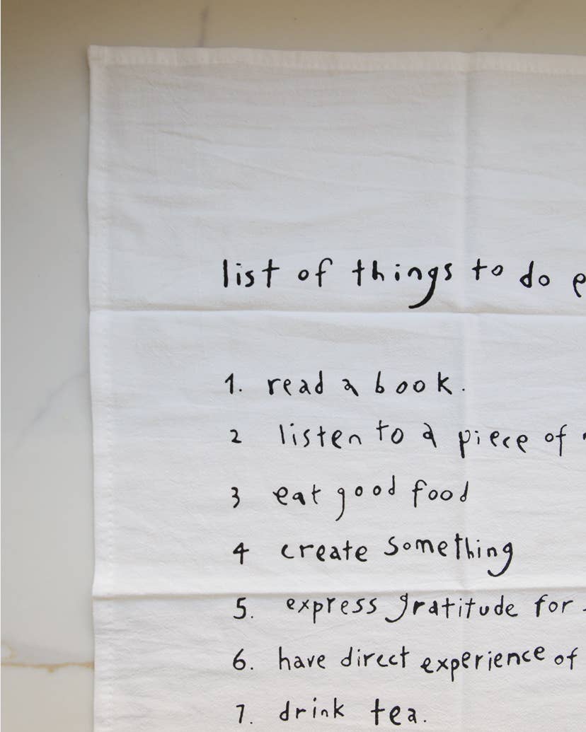 To Do List Tea Towel