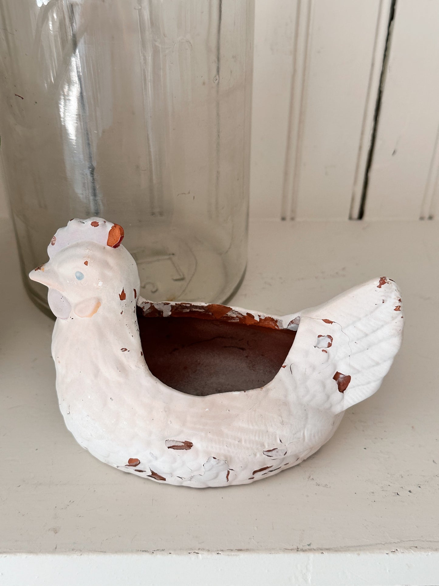 Chippy Terra Cotta Chick Planter