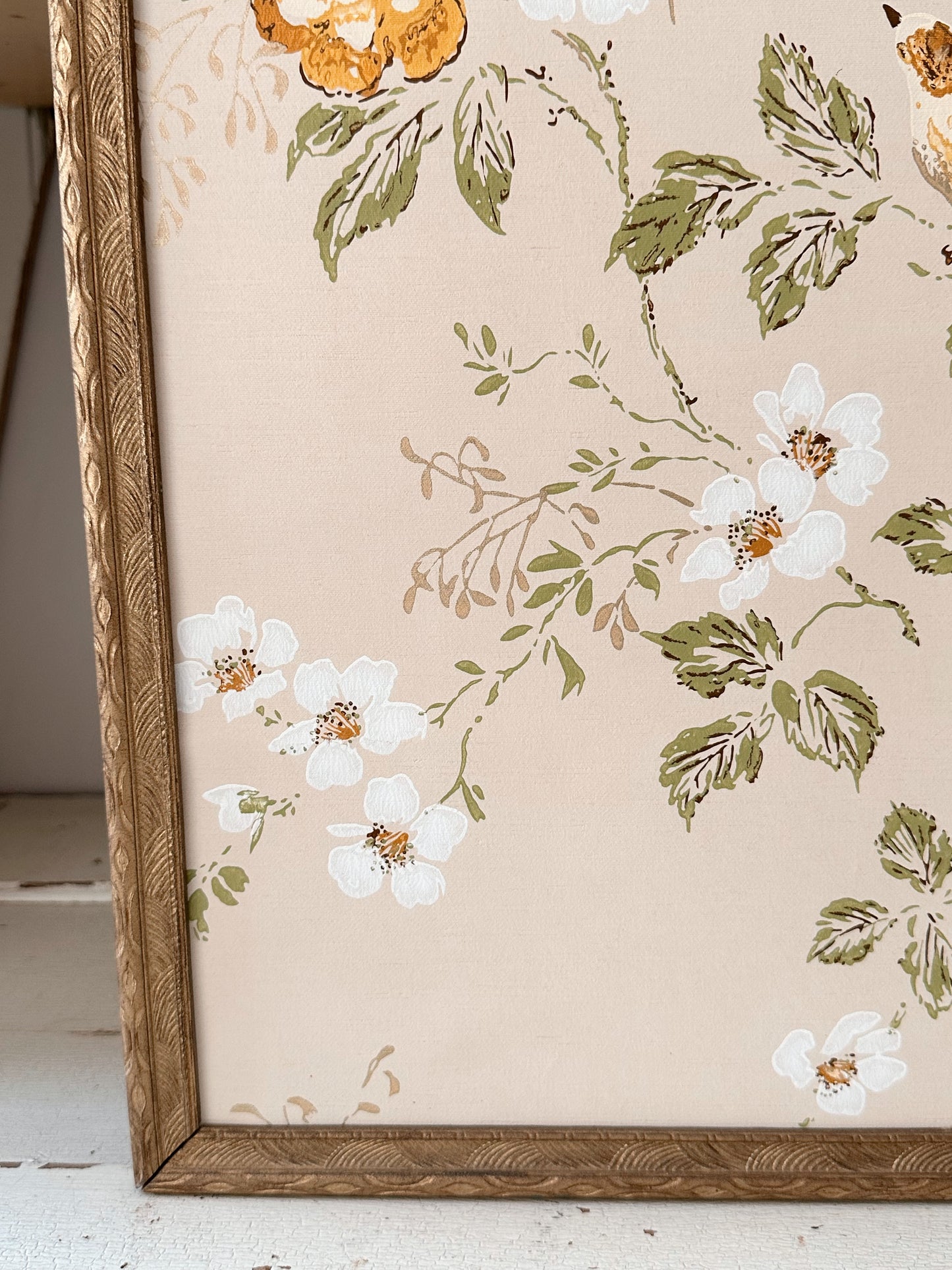 Framed Vintage Wallpaper