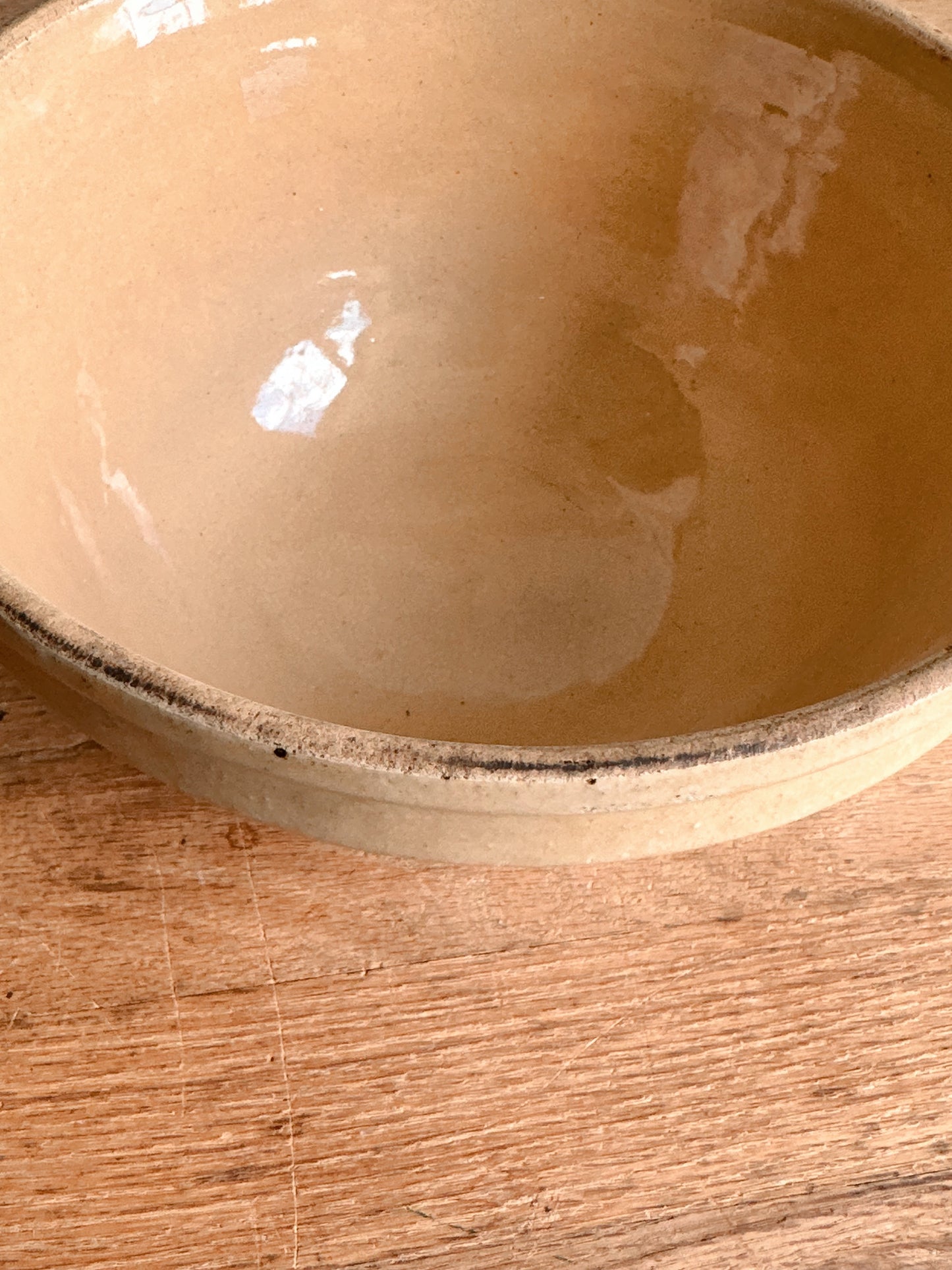 Vintage Banded Stoneware Bowl