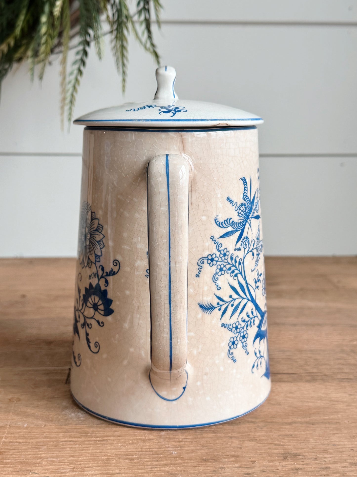Beautifully Stained Antique Chocolate Pot