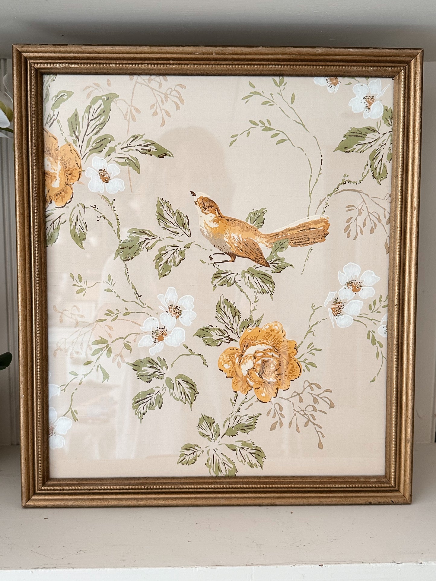 Framed Vintage Wallpaper