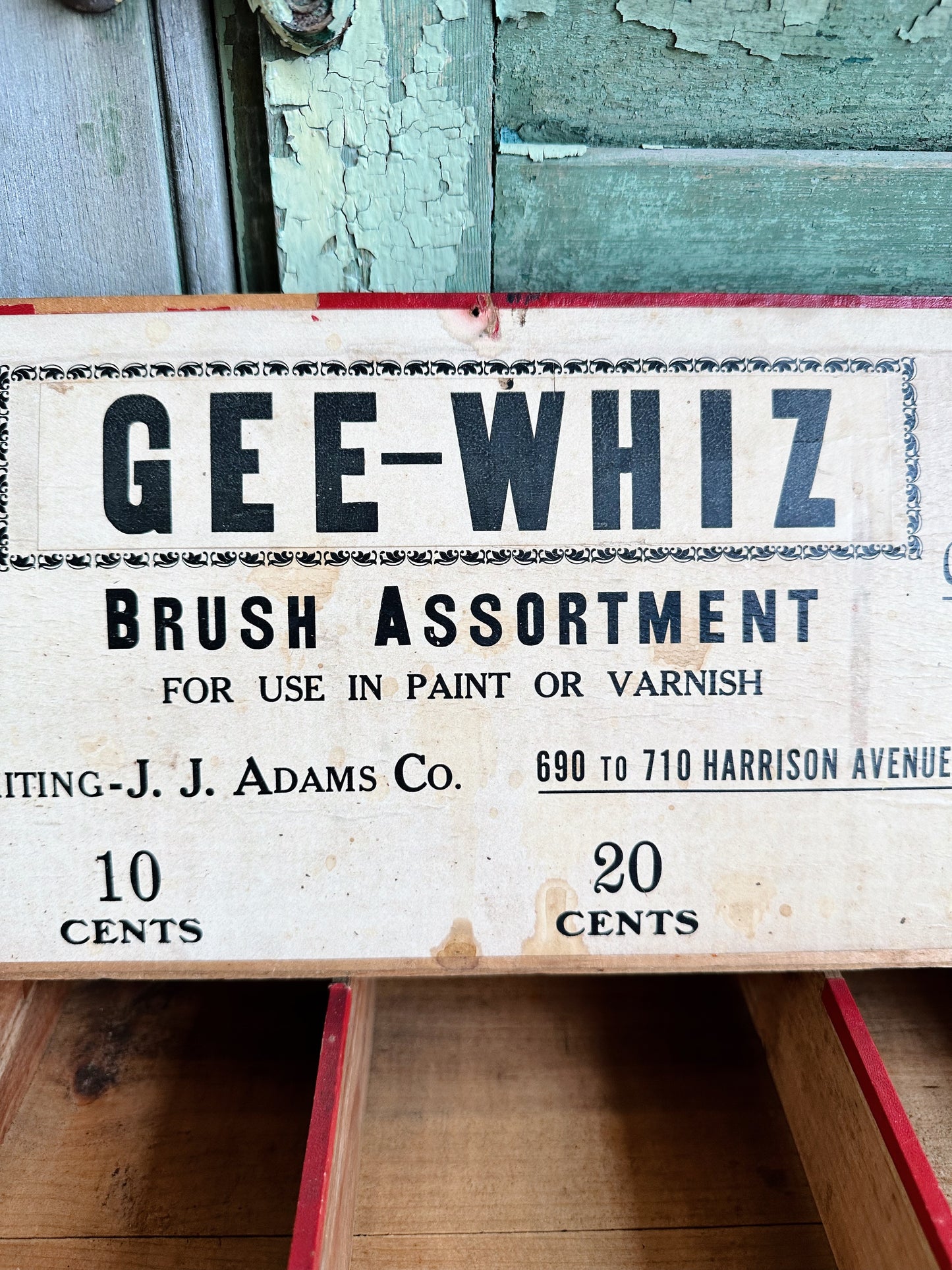 Vintage Gee Whiz Brush Store Display Box