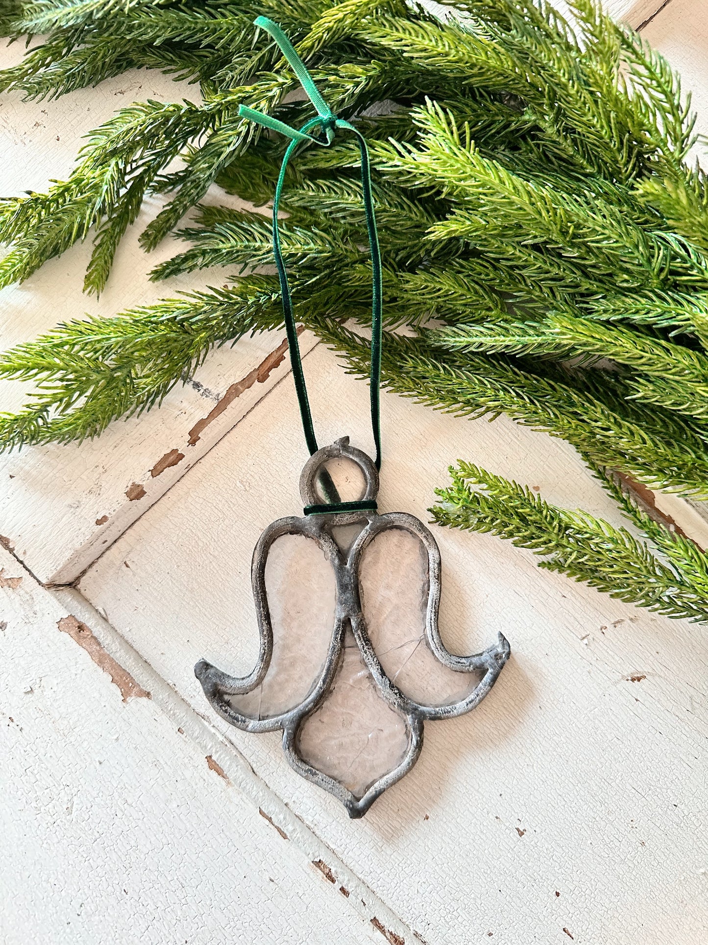 Vintage Leaded Glass Ornament